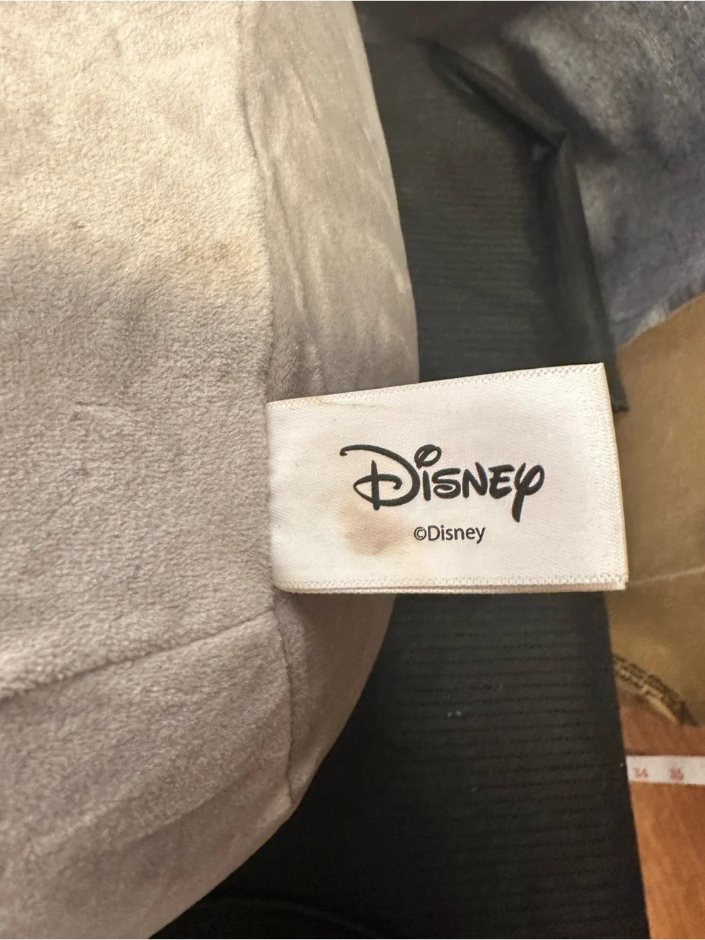 Squishmallows Gray and Cream Plush Character Pillow